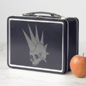 Anpassbare Punk Jawless Skull Version 2 Metall Brotdose (Beispiel)