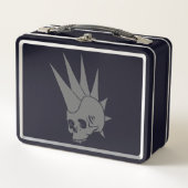Anpassbare Punk Jawless Skull Version 2 Metall Brotdose (Vorderseite)