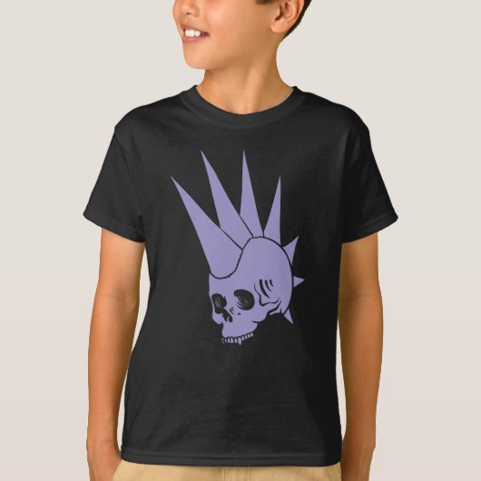 Anpassbare Punk Jawless Skull Version 2 T-Shirt (Vorderseite)
