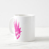 Anpassbare Punk-Skull-Version 2 Kaffeetasse (Vorderseite Links)