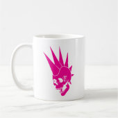 Anpassbare Punk-Skull-Version 2 Kaffeetasse (Links)