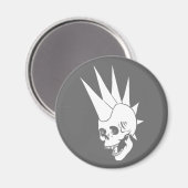Anpassbare Punk-Skull-Version 2 Magnet (Vorderseite/Rückseite)