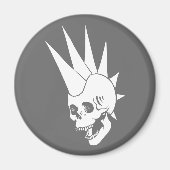 Anpassbare Punk-Skull-Version 2 Magnet (Vorne)