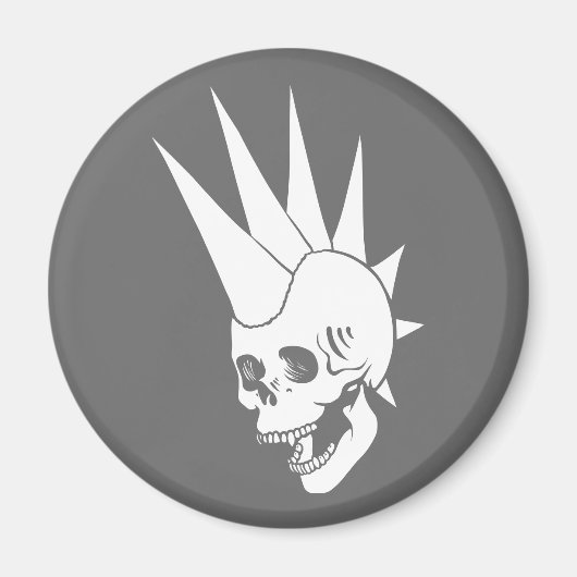 Anpassbare Punk-Skull-Version 2 Magnet (Vorne)
