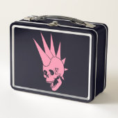 Anpassbare Punk-Skull-Version 2 Metall Brotdose (Vorderseite)