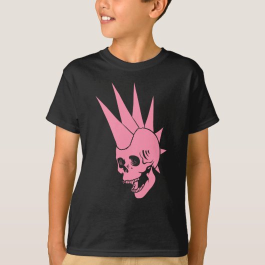 Anpassbare Punk-Skull-Version 2 T-Shirt (Vorderseite)