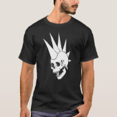 Anpassbare Punk-Skull-Version 2 T-Shirt (Vorderseite)
