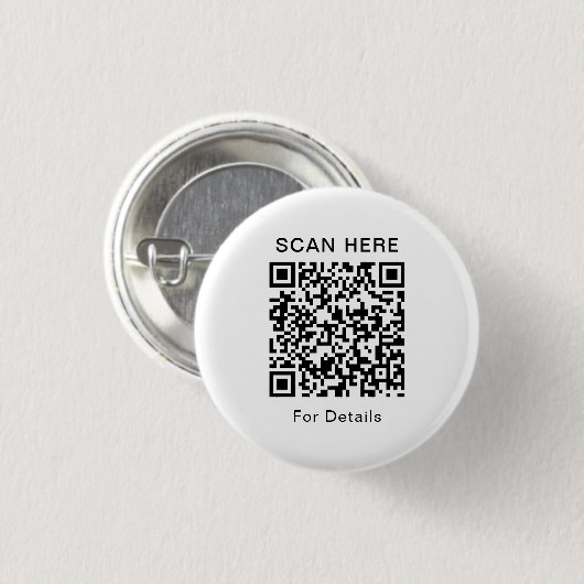 Anpassbare QR Code-Round-Button für jeden Zweck Button (Vorne & Hinten)