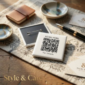 Anpassbare QR-Code-Square-Taste für jeden Zweck Button