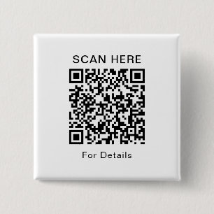 Anpassbare QR-Code-Square-Taste für jeden Zweck Button