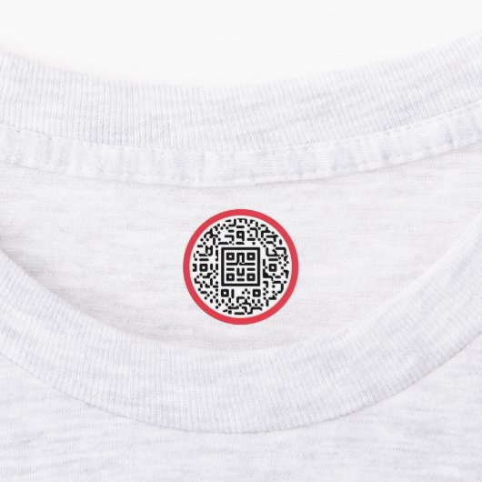 Anpassbare QR-Code-Sticker für Händler" Etiketten (Befestigt)