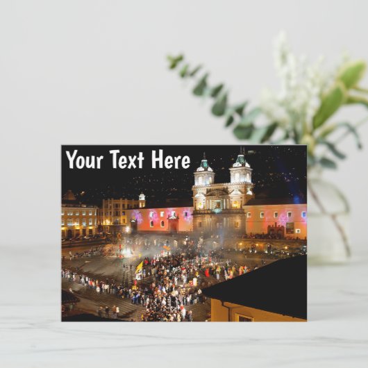 Anpassbare Quito, Ecuador-Karte (Stehend Vorderseite)