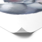 Anpassbare Raccoon-Affirmations Poster (Ecke)