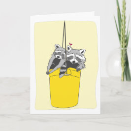 Anpassbare Raccoon-Schläger Karte