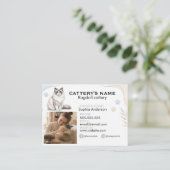 Anpassbare Ragdoll Katzenzucht Visitenkarte (Stehend Vorderseite)