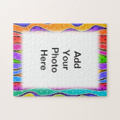 Anpassbare RAINBOW-STRIPEN PUZZLE-RAHMEN Puzzle (Horizontal)