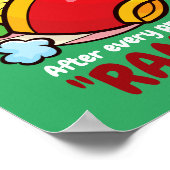 Anpassbare "Ramen" nach dem Beten Poster (Ecke)