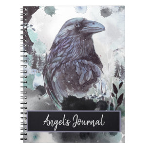 Anpassbare Raven Journal-Notebooks Notizblock