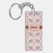 Anpassbare Razor Blade Semicolon Yami Kawaii Schlüsselanhänger (Vorderseite links)