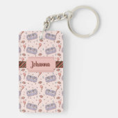 Anpassbare Razor Blade Semicolon Yami Kawaii Schlüsselanhänger (Rückseite)