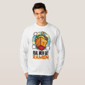 Anpassbare Real Men essen Ramen T-Shirt (Vorne ganz)
