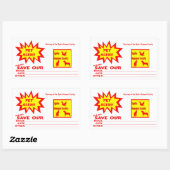 Anpassbare Rectangle Emergency Pet Alert Rechteckiger Aufkleber (Blatt)