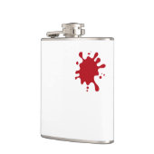 Anpassbare Red Splash Flasche 6 oz Flachmann (Links)