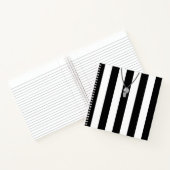 Anpassbare Referenz Stripey Jersey Notebook Notizblock (Innenseite)