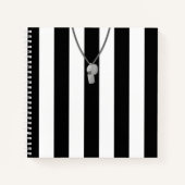 Anpassbare Referenz Stripey Jersey Notebook Notizblock (Vorderseite)