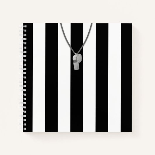 Anpassbare Referenz Stripey Jersey Notebook Notizblock (Vorderseite)