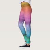 Anpassbare Regenbogen-Streifen-Leggings Leggings (Links)