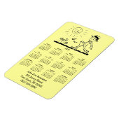 Anpassbare Retro Business Man 2013 Kalender Magnet (Linke Seite)