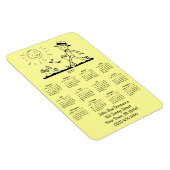 Anpassbare Retro Business Man 2013 Kalender Magnet (Rechte Seite)