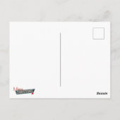 Anpassbare Retro Couple Frohe Weihnachten Vintag Postkarte (Rückseite)