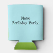 Anpassbare Retro Gay Pink Flamingo Pool Party Dosenkühler (Rückseite)