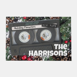 Anpassbare Retro-Kassettenband Weihnachtskassette Fußmatte