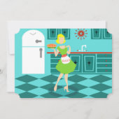 Anpassbare Retro-Muttertagseinladungen Einladung (Vorderseite)