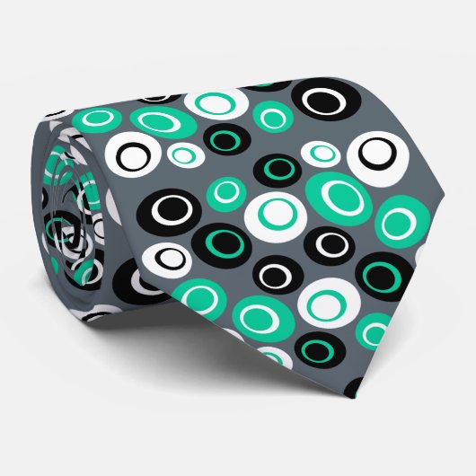 Anpassbare Retro Ovals-Krawatte Krawatte (Gerollt)