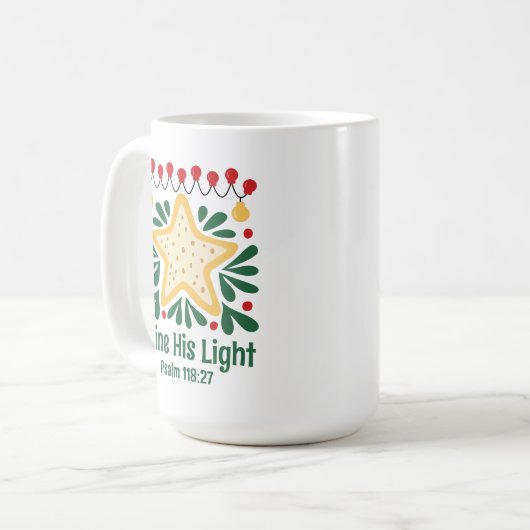 Anpassbare Retro-Weihnachten Kaffeetasse (Vorderseite Links)