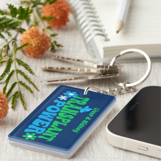 Anpassbare Retrodesign für den Transplantat-Power Schlüsselanhänger (Vorderseite rechts)