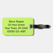 Anpassbare Retroformen Gepäckanhänger (Rückseite horizontal)