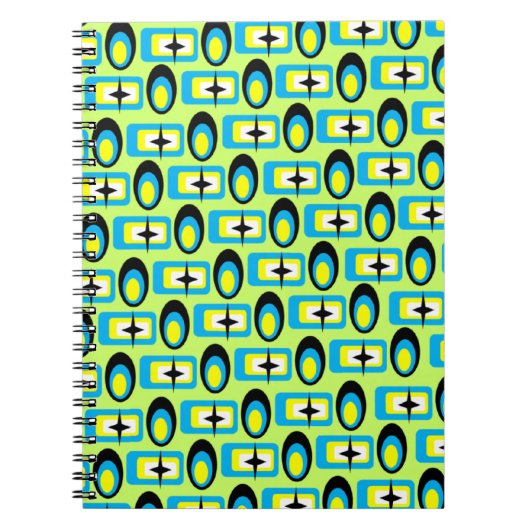 Anpassbare Retroformen Notizblock (Vorderseite)