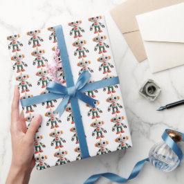 Anpassbare Roboter-Kinder Geschenkpapier