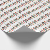 Anpassbare Roboter-Kinder Geschenkpapier (Ecke)