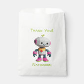 Anpassbare Roboter-Kinder Geschenktütchen (Vorderseite)