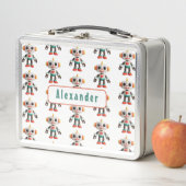 Anpassbare Roboter-Kinder Metall Brotdose (Beispiel)