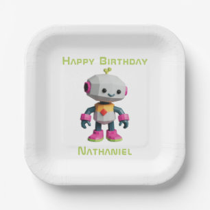 Anpassbare Roboter-Kinder-Pappteller Pappteller