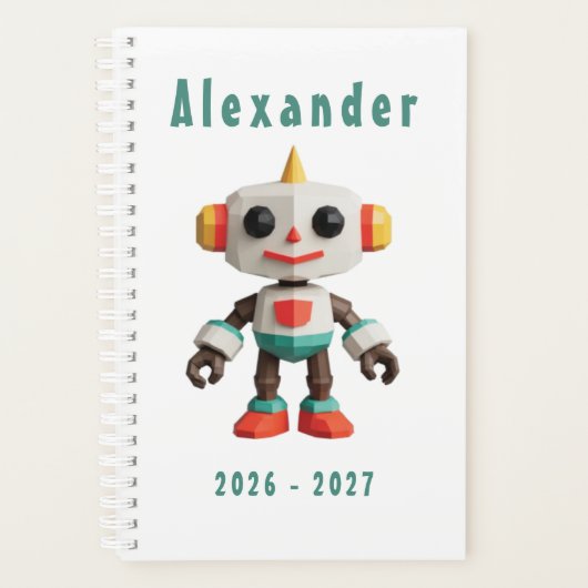 Anpassbare Roboter-Kinder Planer (Vorderseite)
