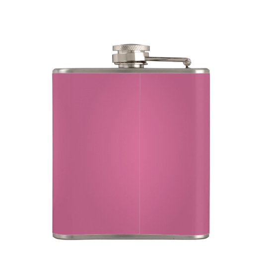 Anpassbare rosa Flasche Flachmann (Rückseite)