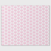 Anpassbare, rosa Mädchenkind Gottes Taufe Geschenkpapier (Flach)